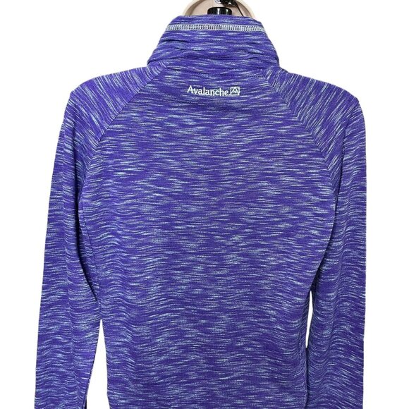 Avalanche Womens Pull Over Sweatshirt Purple Blue Size Small Thumbholes New u - Picture 7 of 12